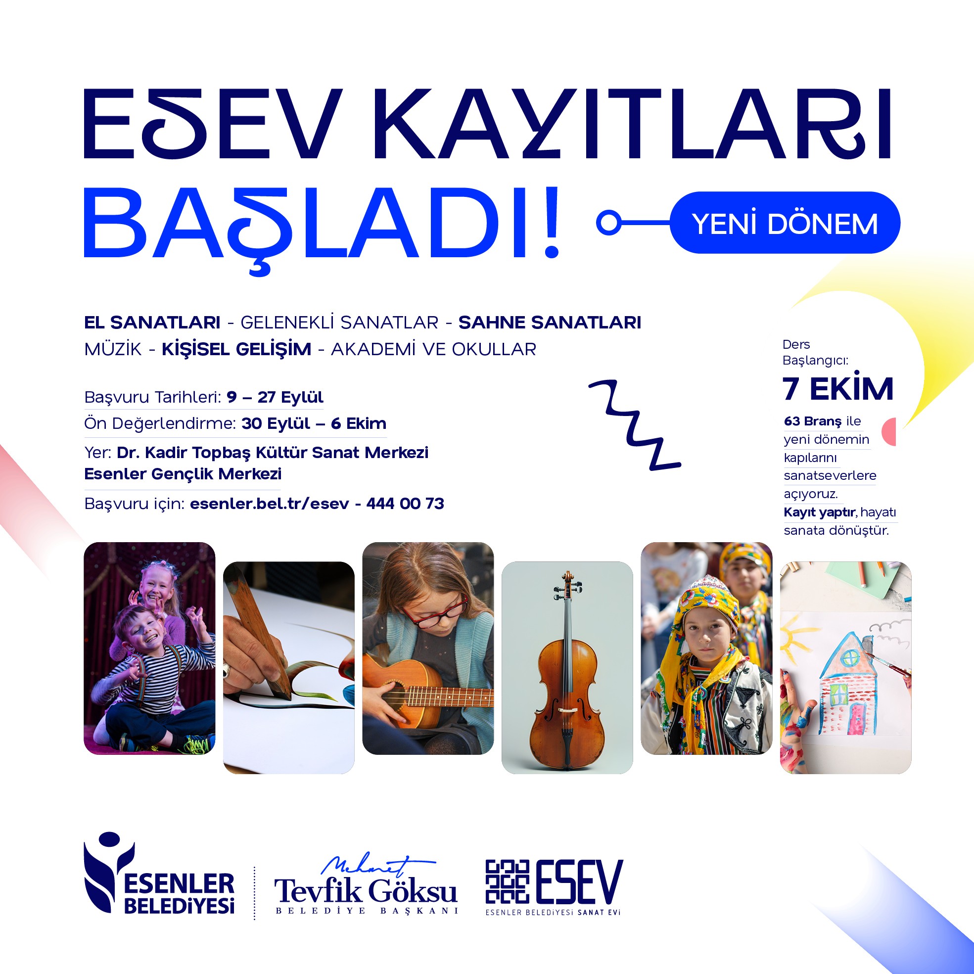 ESEV’DE YENİ DÖNEM KAYITLARI BAŞLADI!