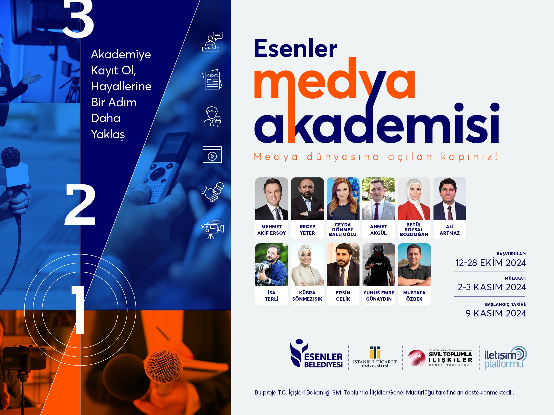 5. ESENLER MEDYA AKADEMİSİ BAŞLIYOR!